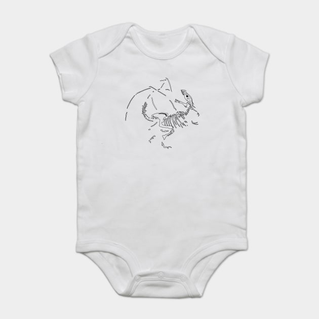 Dragon Fossils Baby Bodysuit by H. R. Sinclair